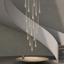 Axyaa Gold Drop Chandelier for Luxury Living Spaces