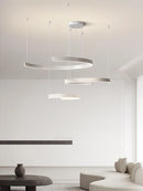 Axyaa Modern LED Semicircle Chandelier for Living Room Home Lighting Fixtures
