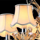 Axyaa Crystal Chandelier: Luxury Penthouse Living Room Lighting, Modern Candle Light for Staircase & Hall.