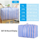 Axyaa Stripe Quilt Blanket Storage Bag Wardrobe Organizer & Tote