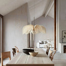 Axyaa Flower Chandelier Pendant Lamp with E27 Bulb for Living Room & Dining Area