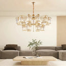Luxury Atmosphere Crystal Chandelier for Living Dining Bedroom Villa Room Decor by Axyaa