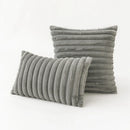 Axyaa Faux Fur Throw Pillow Covers - Soft Fluffy Couch Cushion Covers