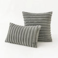 Axyaa Green Rabbit Fur Cushion Cover | Plush Soft Pillowcase for Sofa Décor
