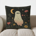 Axyaa Bat & Moon Floral Fantasy Throw Pillow Cover - Sofa Bedroom Car Decor