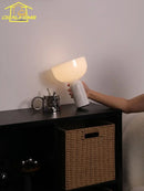 Axyaa Marble Table Lamp with USB Charging & Touch Switch for Living Room & Bedroom