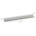 Axyaa White Ceramic Long Strip Plate Square Dessert Sushi Snack Molecular Cuisine Specialty Tableware