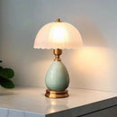 Axyaa Ceramic Induction Table Lamp LED Lights Retro Bedroom Decor Bedside Lamp