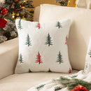 Axyaa Christmas Tree Plush Pillowcase - Festive Sofa Cushion Cover