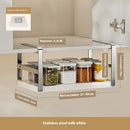 Axyaa Expandable Spice Rack Under Cabinet Organizer Shelf Storage