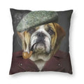Axyaa Cute English Bulldog Floor Pillowcase for Home Decor
