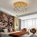 Axyaa Crystal Chandelier Pendant Light for Living Room Dining Room Ceiling Lighting
