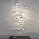 Axyaa Crystal Chandeliers: Modern LED Hanging Ceiling Lamp for Living Room Indoor Lighting