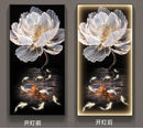 Luxury Lotus Flower Mural Wall Lamp by Axyaa