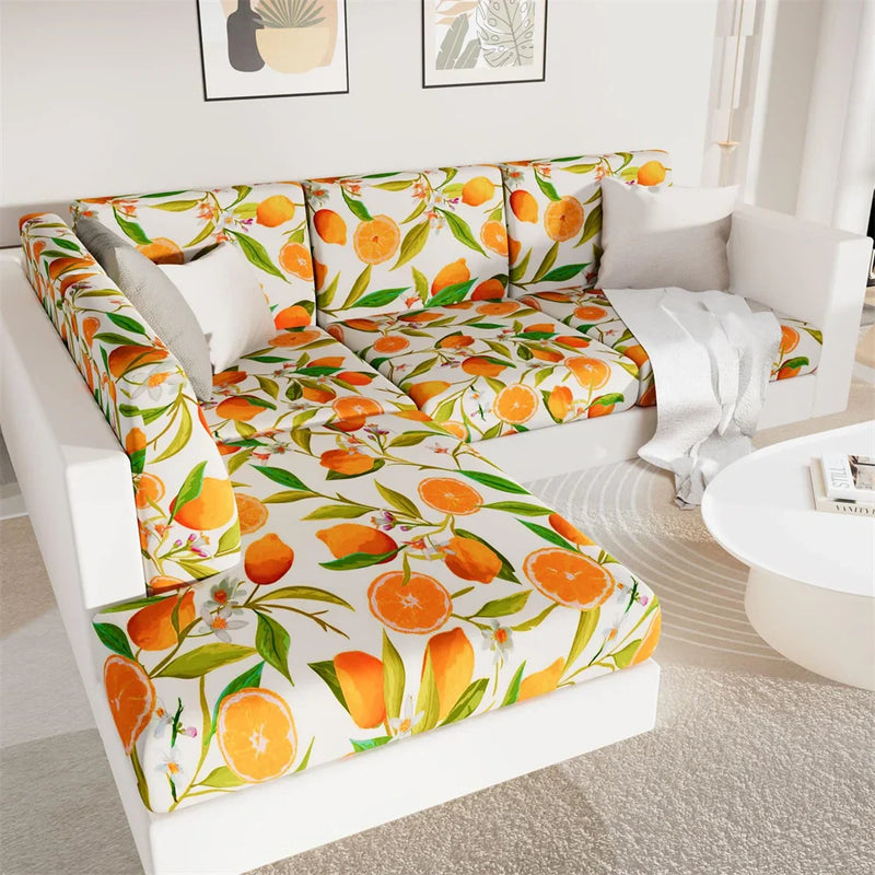 Axyaa Stretch Sofa Cover Slipcover Protector with Elastic Bottom