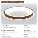 Axyaa Wood Grain LED Ceiling Light for Dining Room, Living Room, Bedroom & Study