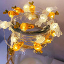 Axyaa LED Carrot Fairy Lights for Easter Home Decoration