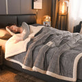 Axyaa Thick Milk Velvet King Size Fleece Sherpa Blanket for Winter Warmth