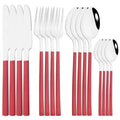 Axyaa Rose Gold Cutlery Set - 16-Piece Stainless Steel Dinnerware Flatware