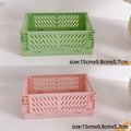 Axyaa Foldable Storage Crate: Portable Stackable Organizer Box for Makeup, Jewelry, and Toys