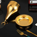 Axyaa Metal Dessert Plate Set for Molecular Cuisine and Sushi Dish