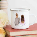 Axyaa Best Friend Cartoon Girls Custom Name Coffee Mug