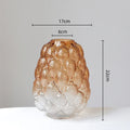 Axyaa Gradient Glass Vase Hydroponic Terrarium Home Decor Accessory
