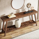 Axyaa Farmhouse Wood Console Table: 70.9" Long Entryway Sofa Table