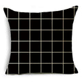 Axyaa Geometric Lines Monochrome Pattern Pillowcase for Stylish Décor