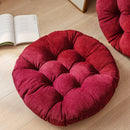 Axyaa Christmas Red Round Meditation Floor Cushion - Large Size