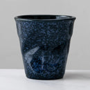 Axyaa Rough Pottery Coffee Cup, Irregular Gradient Ceramic Latte Tea Cup