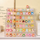 Axyaa Mini Food Toy Display Shelf Acrylic Storage Box Transparent Organizer
