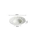 Axyaa Ceramic Dinner Plates & Soup Basin Set for Molecular Cuisine & Home Kitchen Elegance