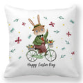 Axyaa Easter Bunny Egg Floral Print Pillowcase