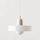 Axyaa Art Deco Glass Pendant Chandelier for Kitchen Living Room Bedroom Restaurant