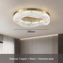 Axyaa Golden Gloss Chandelier: Luxurious Round Copper Chandelier for Home Decor