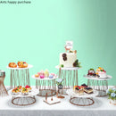 Axya Wrought Iron Cake Stand Fruit Bowl Snack Tray Display Stand