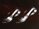 Axyaa Baby Self-Eating Spoon Stainless Steel Set - Children's Training Tableware