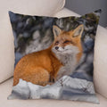 Axyaa Fox Pillowcase for Home, Office, Car Decor