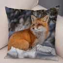 Axyaa Fox Pillowcase for Home, Office, Car Decor