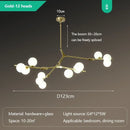 Axyaa Glass Ball Pendant Chandelier for Modern Living Room and Bedroom