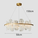 Axyaa Glass Chandelier for Living, Dining & Bedroom - Modern Interior Lighting