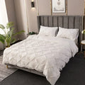 Axyaa 3D Pinch Pleated Duvet Cover Set 240x220 Solid King Queen Size Bedding Pillowcases