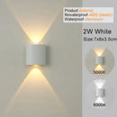 Axyaa LED Wall Sconces - Modern Indoor Outdoor Up Down Lights for Living Room & Bedroom