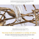 Axyaa Crystal Branch Hanging Chandelier for High Ceilings Staircase Loft/Branch Chandelier