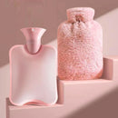 Axyaa Plush Faux Rabbit Fur Hot Water Bag - Soft & Warm Shoulder-Neck-Back Hand-Legs-Waist
