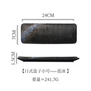 Axyaa Ceramic Sushi Plate Rectangle Dish for Restaurant Hotel Household Fish Grill