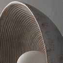 Axyaa Retro Round Wall Light - 7W Vintage Creative Indoor Resin Lamp