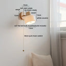 Axyaa Nordic LED Wall Sconce Rotate White Ceramic Indoor Light