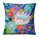 Axyaa Watercolor Flowers Painting Print Pillowcase 45x45cm Home Decor Pillows